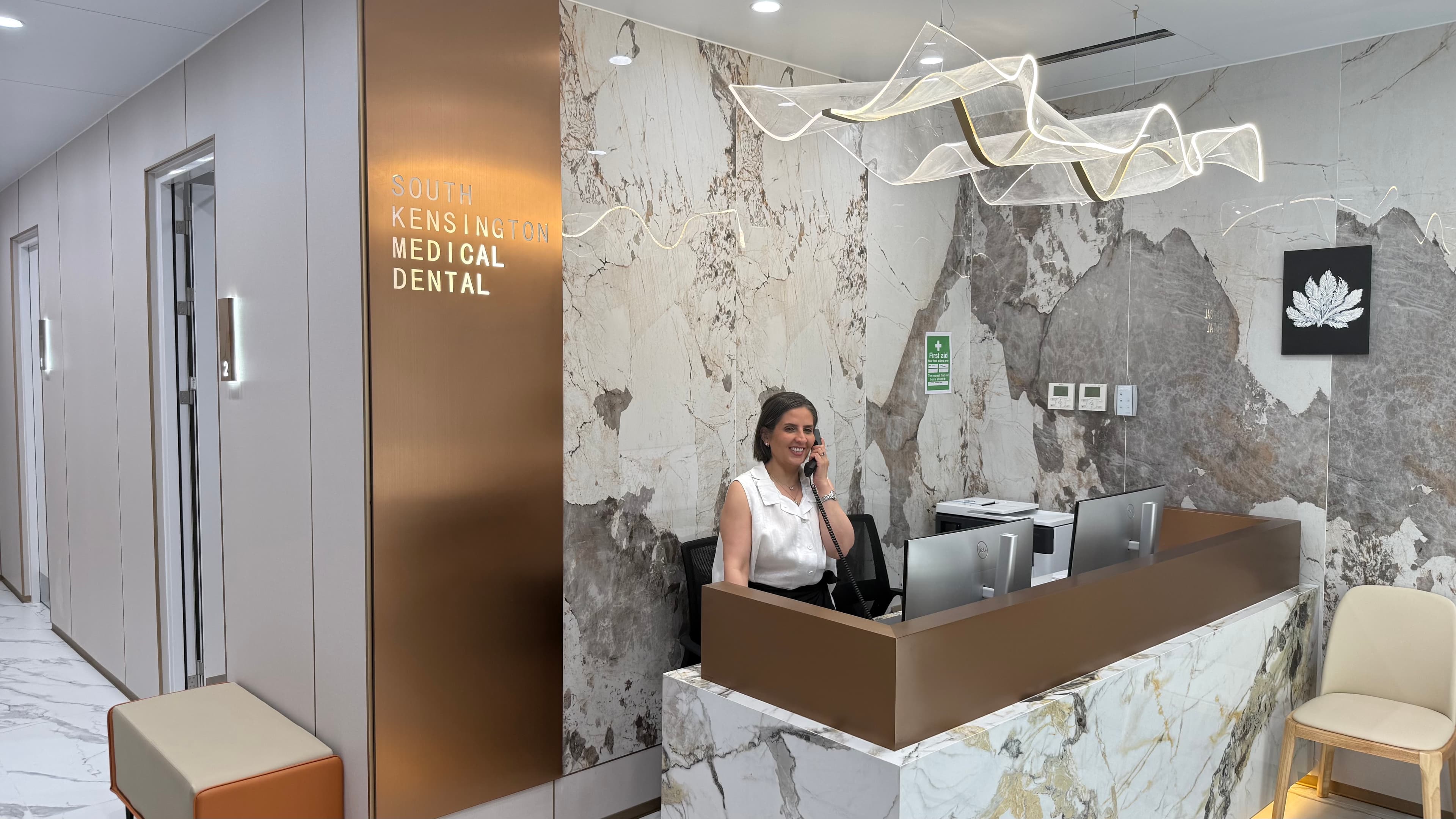 Modern dental clinic interior at Dental Clinic London, South Kensington